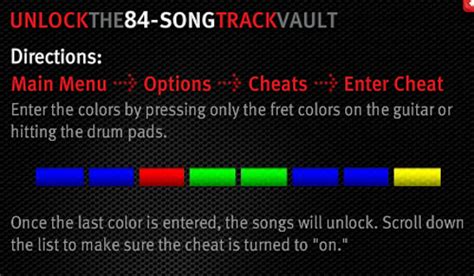 guitar hero world tour all songs cheat|guitar hero world cheat codes.